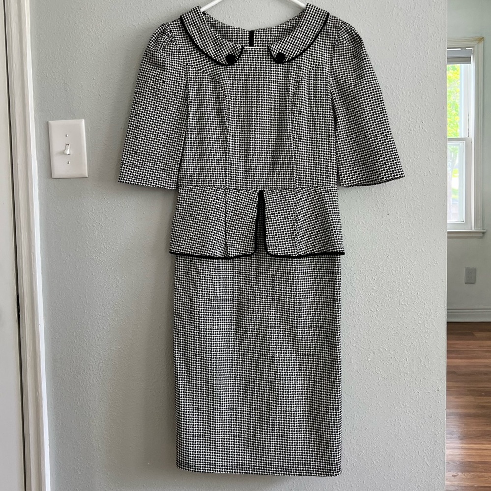Retro Houndstooth 50s Wiggle Dress I Love Lucy